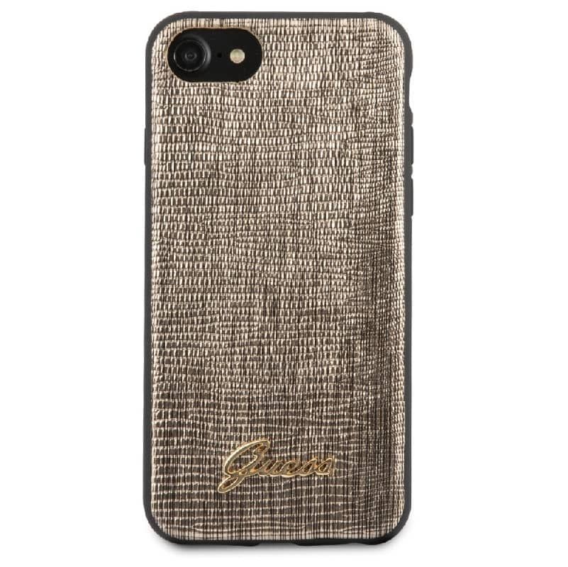 Back panel cover Guess Apple iPhone 7/8/SE2020 Lizard Cover Gold