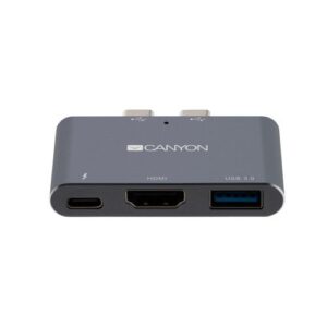 Adapteris Canyon  DS-1 Multiport Docking Station with 3 port Space Gray