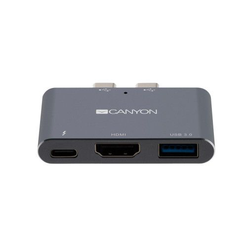 Converter Canyon DS-1 Multiport Docking Station with 3 port Space Gray
