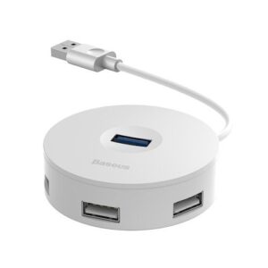 Adapteris Baseus - Adapter HUB USB 3.0 To 4xUSB White