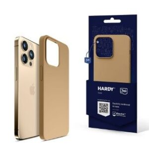 Back panel cover 3MK - iPhone 14 Pro Hardy Silicone MagCase Gold
