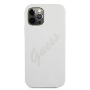 Back panel cover Guess Apple iPhone 12/12 Pro 6.1 Vintage Case Cream