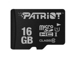 Mälukaardid Patriot  MicroSDHC 16GB Patriot Class 10 without Adapter Black