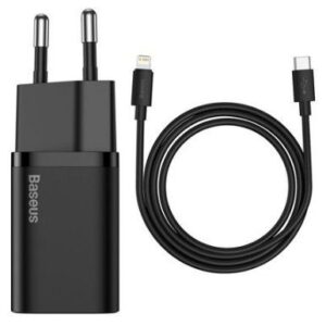 Adapter Baseus  MOBILE CHARGER WALL 20W/BLACK TZCCSUP-B01 Black