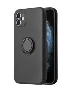 Nugarėlės dėklai iLike Apple iPhone 14 Pro SILICONE RING Black