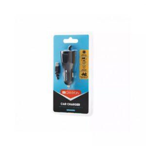 Auto charger Canyon  С-031/US Universal 1xUSB car adapter plus Micro USB Black