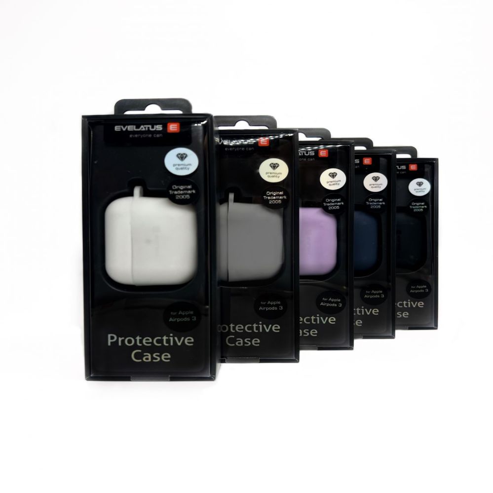 Maciņš austiņām Evelatus Apple AirPods Pro 2 Silicone Case White