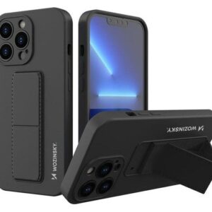 Tagakaaned Wozinsky Apple iPhone 13 Pro silicone case with stand Kickstand Case Black