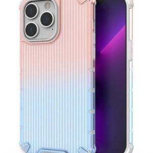 Back panel cover iLike Apple iPhone 14 Pro Max pink and blue armored case Protect Case