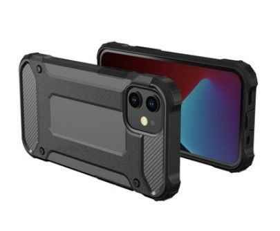 Back panel cover iLike Samsung GALAXY A53 5G ARMOR CARBON CASE Black