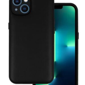 Back panel cover iLike Apple IPHONE 14 LEATHER 3D CASE Black