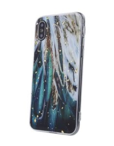 Nugarėlės dėklai iLike Samsung Gold Glam case for Samsung Galaxy A14 4G / A14 5G feathers