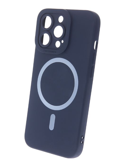 Back panel cover iLike Apple Silicon Magsafe case for iPhone 14 Pro 6,1 Blue