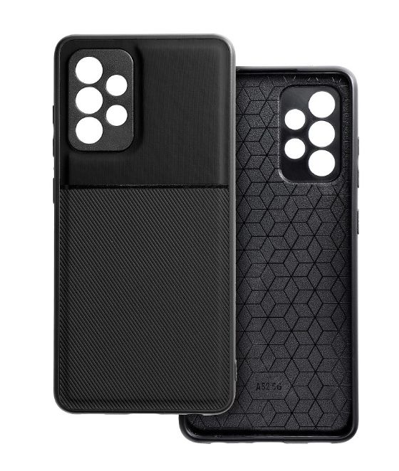 Back panel cover iLike Samsung Elegance Case for Samsung Galaxy A13 4G black