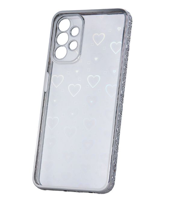 Back panel cover iLike Samsung Blink 2in1 case for Samsung Galaxy A13 4G silver