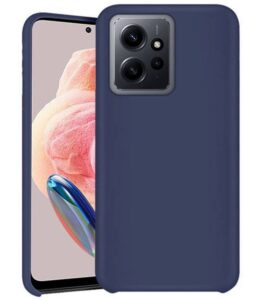 Nugarėlės dėklai iLike Xiaomi Silicon case for Xiaomi Redmi Note 12 4G dark blue