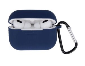Maciņš austiņām iLike Apple Case for Airpods Pro 2 dark blue with hook
