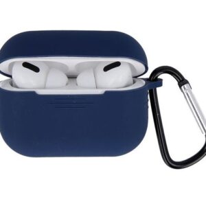 Maciņš austiņām iLike Apple Case for Airpods Pro 2 dark blue with hook