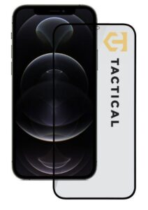 Apsauginiai stiklai Tactical Apple iPhone 12 Pro Max Glass 2.5D Full Glue Black