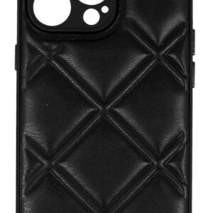 Back panel cover iLike Samsung GALAXY A14 4G LEATHER 3D CASE Black