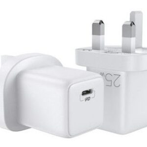 Adaptrid Joyroom  Fast USB Type C Wall Charger 25W 3A UK Plug White