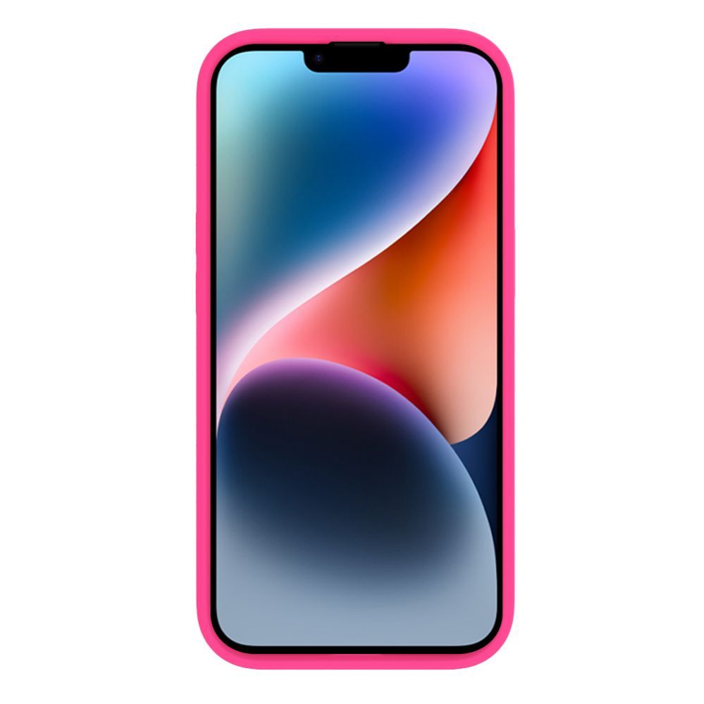 Back panel cover Evelatus Apple iPhone 15 Premium Soft Touch Silicone Case Pink