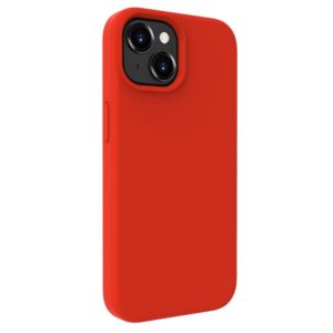 Back panel cover Evelatus Apple iPhone 15 Premium Soft Touch Silicone Case Red