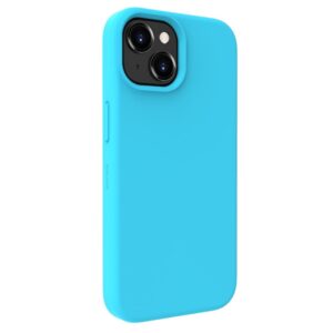 Aizmugurējais vāciņš Evelatus Apple iPhone 15 Plus Premium Soft Touch Silicone Case Cyan Blue