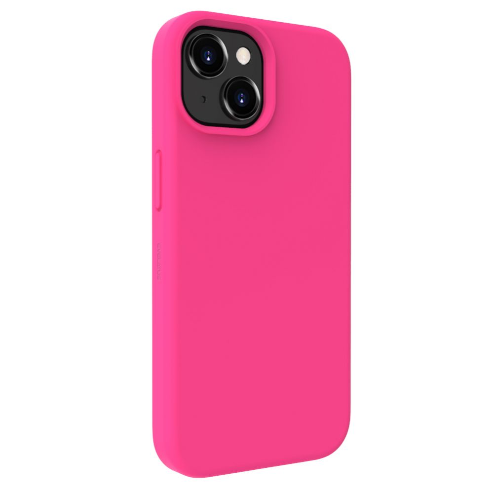 Back panel cover Evelatus Apple iPhone 15 Plus Premium Soft Touch Silicone Case Pink