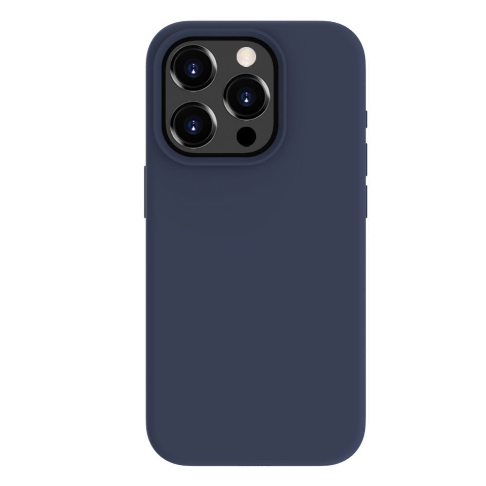 Back panel cover Evelatus Apple iPhone 15 Pro Premium Soft Touch Silicone Case Midnight Blue