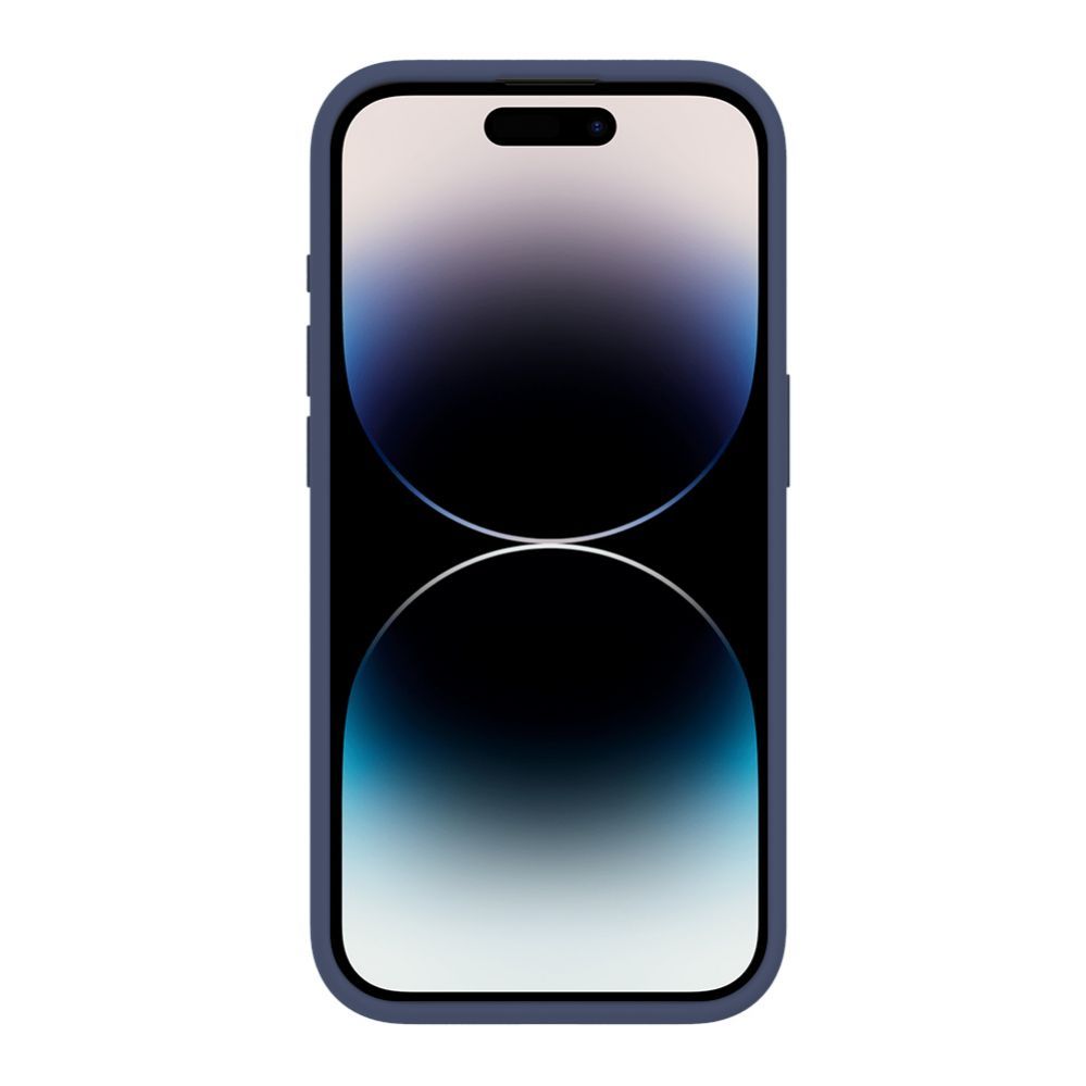 Back panel cover Evelatus Apple iPhone 15 Pro Premium Soft Touch Silicone Case Midnight Blue