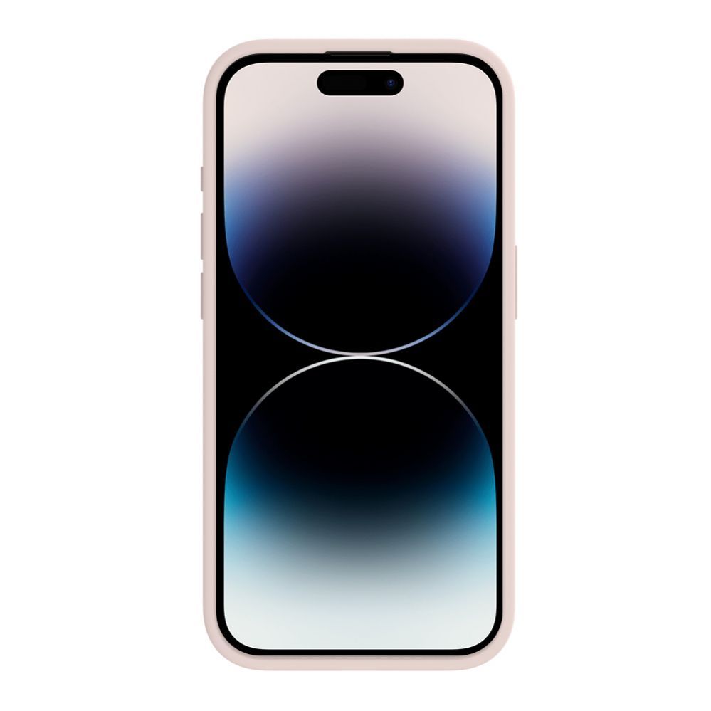 Back panel cover Evelatus Apple iPhone 15 Pro Premium Soft Touch Silicone Case Pink Sand