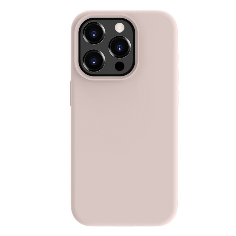 Back panel cover Evelatus Apple iPhone 15 Pro Premium Soft Touch Silicone Case Pink Sand