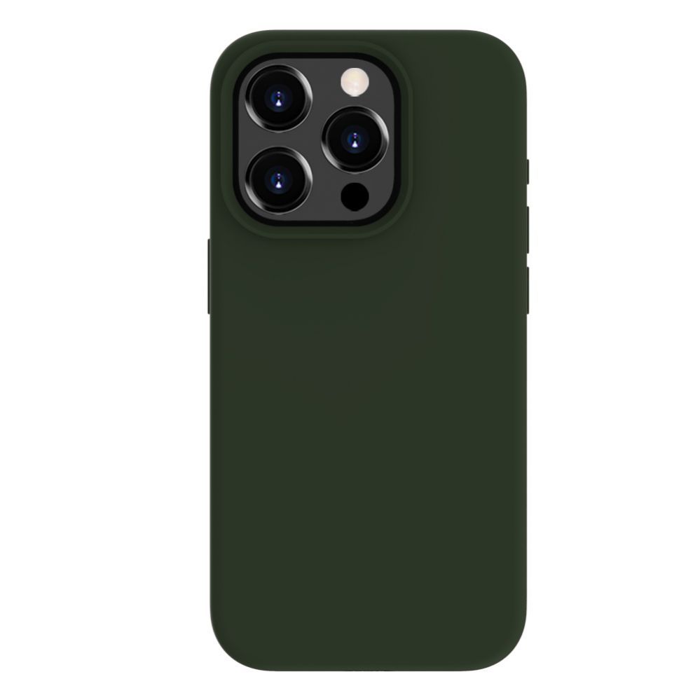Tagakaaned Evelatus Apple iPhone 15 Pro Max Premium Soft Touch Silicone Case Dark Olive