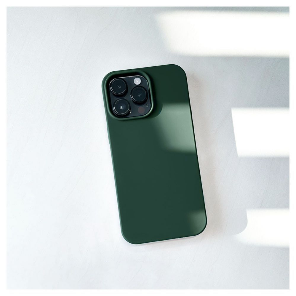 Tagakaaned Evelatus Apple iPhone 15 Pro Max Premium Soft Touch Silicone Case Dark Olive
