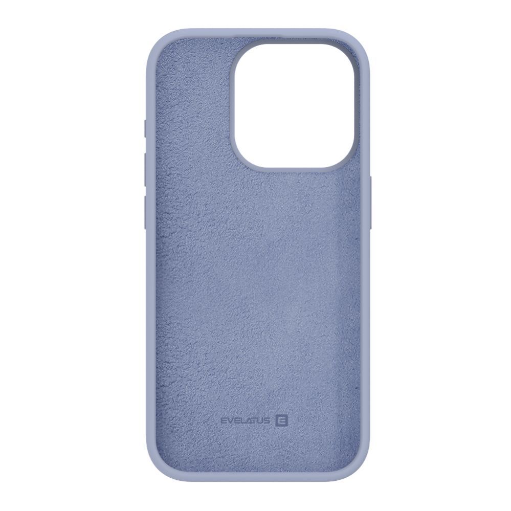 Back panel cover Evelatus Apple iPhone 15 Pro Max Premium Soft Touch Silicone Case Lavender Gray