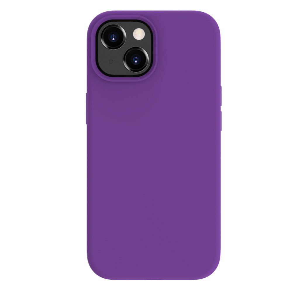 Back panel cover Evelatus Apple iPhone 15 Plus Premium Magsafe Soft Touch Silicone Case Deep Purple