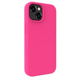 Back panel cover Evelatus Apple iPhone 15 Plus Premium Magsafe Soft Touch Silicone Case Pink
