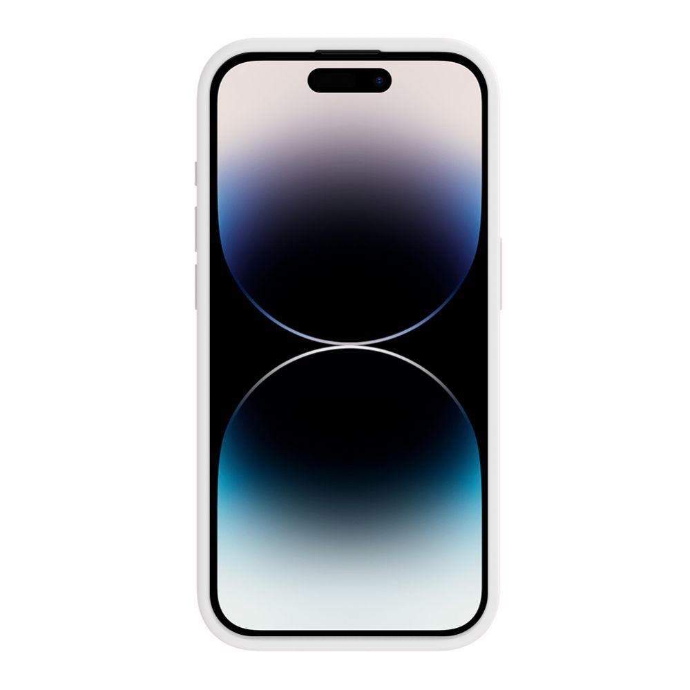 Back panel cover Evelatus Apple iPhone 15 Pro Premium Magsafe Soft Touch Silicone Case White