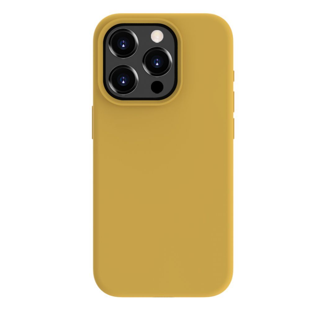 Back panel cover Evelatus Apple iPhone 15 Pro Premium Magsafe Soft Touch Silicone Case Gold