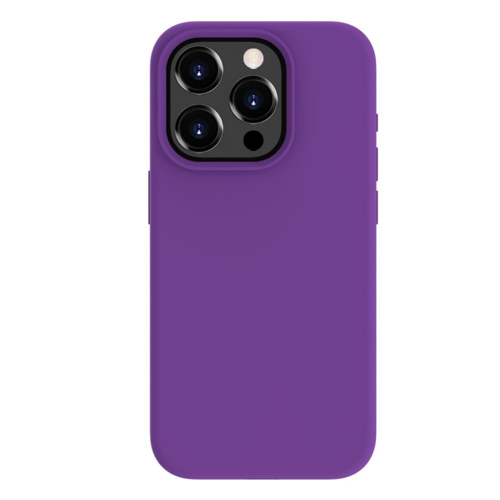 Back panel cover Evelatus Apple iPhone 15 Pro Max Premium Magsafe Soft Touch Silicone Case Deep Purple