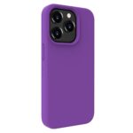 Back panel cover Evelatus Apple iPhone 15 Pro Max Premium Magsafe Soft Touch Silicone Case Deep Purple