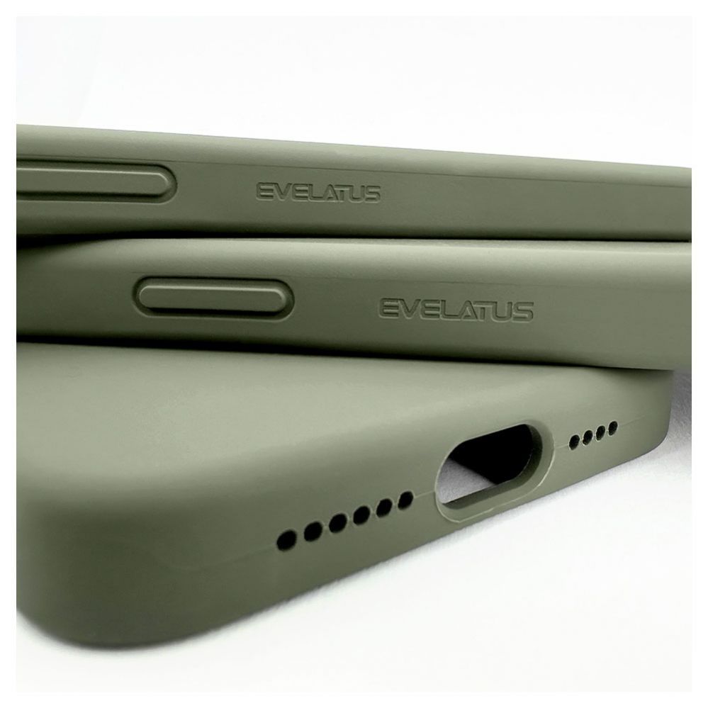 Tagakaaned Evelatus Apple iPhone 15 Pro Max Premium Magsafe Soft Touch Silicone Case Dark Olive