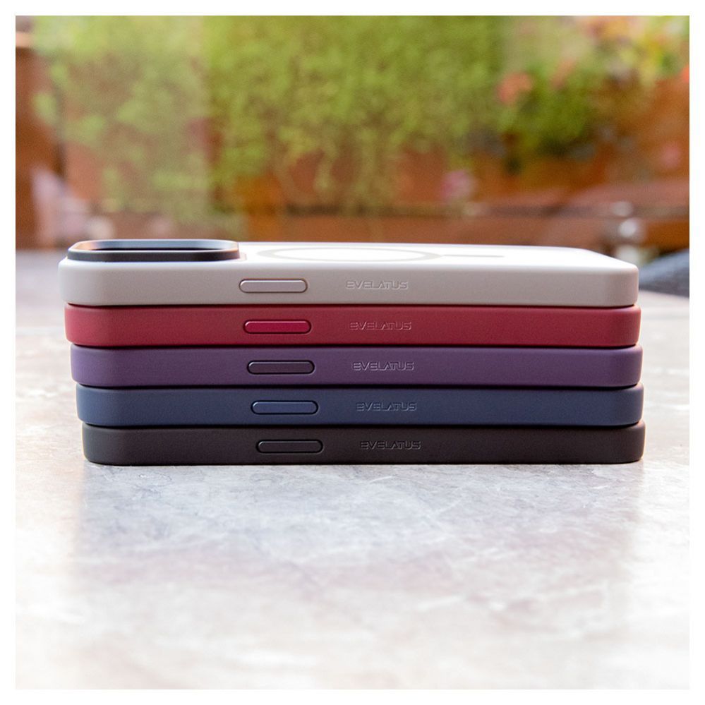 Back panel cover Evelatus Apple iPhone 15 Hybird Case With Magsafe PC+TPU Dark Blue