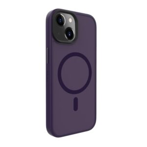 Nugarėlės dėklai Evelatus Apple iPhone 15 Hybird Case With Magsafe PC+TPU Deep Purple