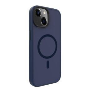 Aizmugurējais vāciņš Evelatus Apple iPhone 15 Plus Hybird Case With Magsafe PC+TPU Dark Blue