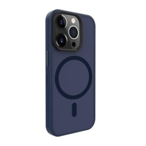 Aizmugurējais vāciņš Evelatus Apple iPhone 15 Pro Hybird Case With Magsafe and Camera Protection PC+TPU Dark Blue