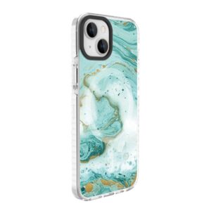 Aizmugurējais vāciņš Evelatus Apple iPhone 15 PC+TPU With MagSafe Customized Print Blue Marble