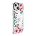 Tagakaaned Evelatus Apple iPhone 15 Plus PC+TPU With MagSafe Customized Print Flower Transparent