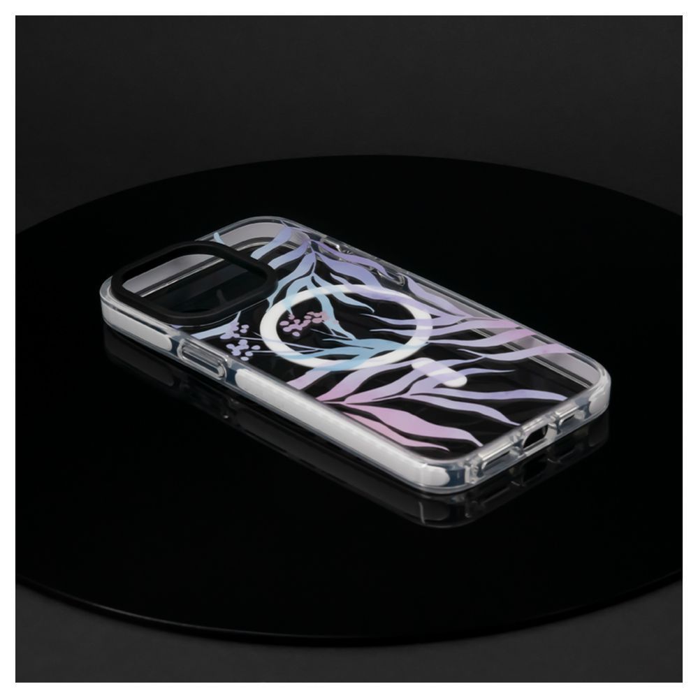 Back panel cover Evelatus Apple iPhone 15 Pro PC+TPU With MagSafe Customized Print Flower